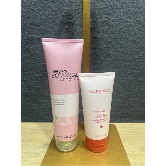 Mary Kay Cleansing Gel & Pink Clay Mask Lot - Picture 1 of 4